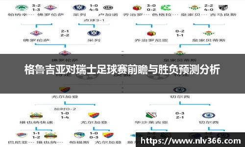 格鲁吉亚对瑞士足球赛前瞻与胜负预测分析